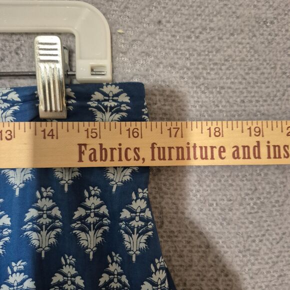 Solitaire Women's Cotton Blue Boho Crochet Pull On Maxi Skirt M - Picture 2 of 5